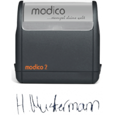 1-Zeile Unterschriftenstempel schwarz